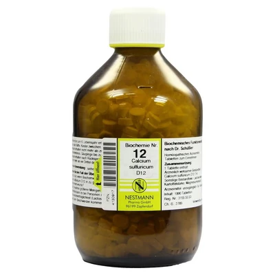 Abbildung von Biochemie 12 Calcium sulfuricum D Tab 1000 St