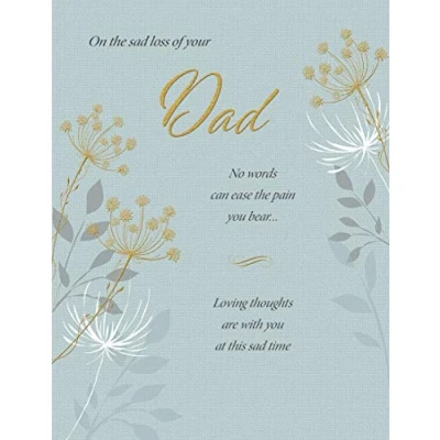 Abbildung von Regal Publishing Klassische Symapthy Karte &quot;Sad Loss of Your Dad&quot; 20,3 x 15,2 cm, C80804, Grün