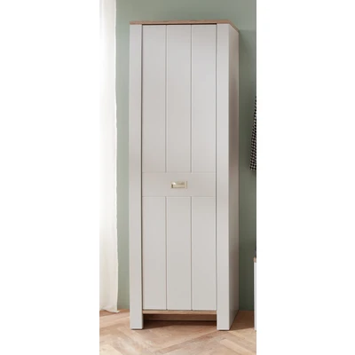 Abbildung von Innostyle Garderobenschrank &quot;DIJON&quot;, (1 St.), 1 türig, 6 Fächer, 4 Einlegeböden, Kleiderstange, Softclose