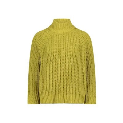 Abbildung von Cartoon MIT Stehkragen Strickpullover, Damen, Größe: 34, Green envy