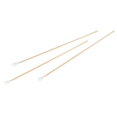 Abbildung von neoLab Wattestäbchen mit Holzstiel, 4mm 5.5mm Kopf, 150mm Länge, 100 Stück