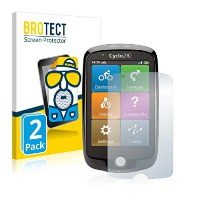 Abbildung von BROTECT Entspiegelungs Schutzfolie für Mio Cyclo 210 (2 Stück) Matte Displayschutz Folie, Anti Reflex, Fingerprint