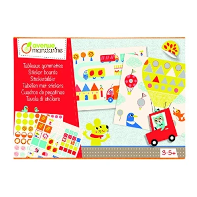 Abbildung von Avenue Mandarine KC053C Kreativset mit 8 Dekorbögen 15x21 cm und 3 Stickerbögen 10, 5 x 14, cm, 1 Pack Stadt