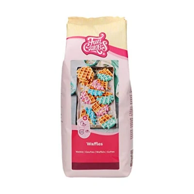 Abbildung von FunCakes Mix für Waffeln, leicht backen robuste süße belgische süß &amp; knusprig. Hagelzucker hinzufügen!, 1 kg