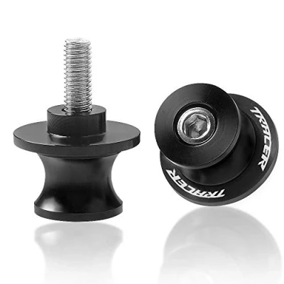 Abbildung von Tracer 900 GT 700 2pcs Montageständer Racingadapter M6 Bobbins CNC Ständeraufnahme Für Tracer900 Tracer700 7 2021+ 9 2021+（Schwarz）