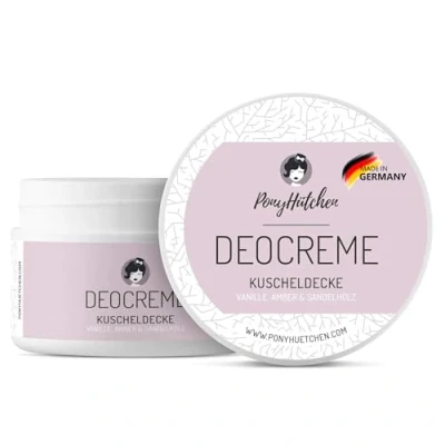 Abbildung von PonyHütchen Deocreme ohne Aluminiumsalze / 50 ml Naturkosmetik Deo Creme Bio Vegan Swiss Handmade Ideal im Handgepäck Natürlich wirksam Alu Wird Sommer nicht flüssig