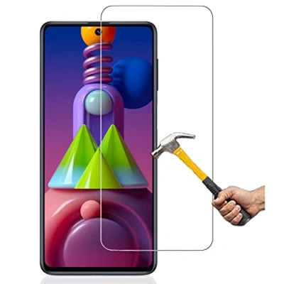 Abbildung von ino kompatibel mit Panzerglas Samsung Galaxy M51 Schutzglas Panzerfolie Displayschutzglas Harte Folie Schutz Glasfolie Schutzfolie 9H Härte Displayglas