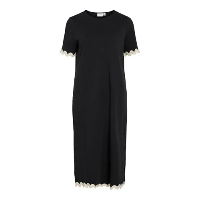 Abbildung von VILA MIDI Vicalisa KURZÄRMELIGES Freizeitkleid, Damen, Größe: XS, Black beauty