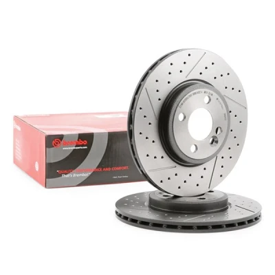Abbildung von BREMBO COATED DISC LINE 09.A047.21 Bremsscheibe 294 22 4 innenbelüftet, geschlitzt/gelocht beschichtet hochgekohlt für nachgerüstete Einbauten