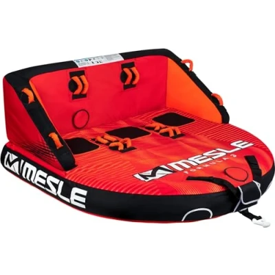 Abbildung von Wassergleiter Formula 3 Personen Wassersport Funtube Boot rot Mesle