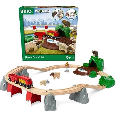 Abbildung von BRIO Nordische Waldtiere SET Spielzeugset Züge für Kinder, Größe: One Size, Multi coloured
