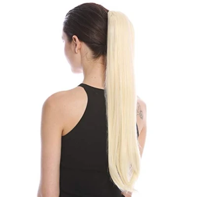 Abbildung von WIG ME UP YZF 1094S 88 Haarteil Zopf Pferdeschwanz Steckkamm und Band/Bändchen 63 cm lang glatt Hellblond