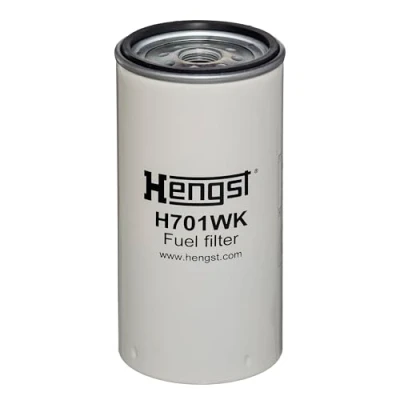 Abbildung von HENGST FILTER H701WK Kraftstofffilter Anschraubfilter MERCEDES BENZ: ATEGO 2, UNIMOG, Vario Pritsche / Fahrgestell, IVECO: Trakker