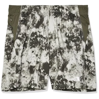 Abbildung von The North Face 24/7 Short Print kurze Sporthose Clay grey/taupe greenew, Herren, Größe: MxRegular(32), greenew