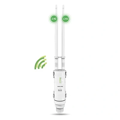 Abbildung von WLAN Repeater für den Außenbereich, leistungsstark, mit Antenne, Lange Reichweite Verstärker Wavlink N300 2,4 G Outdoor Poe WiFi ideal große Räume