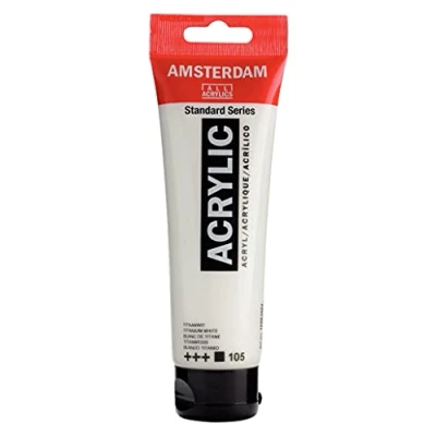Abbildung von Amsterdam Standard Series Acrylfarbe Tube 120 ml Titanweiß 105 (17091052)
