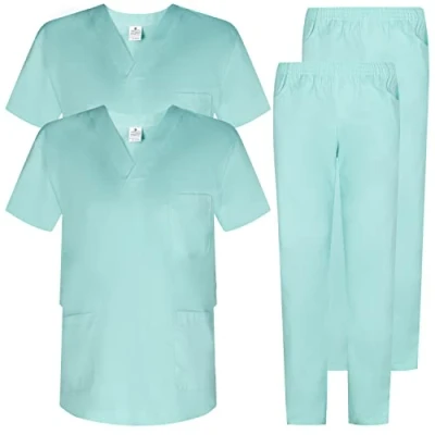 Abbildung von MISEMIYA Pack * 2 Pcs Unisex Schrubb Set Medizinische Uniform mit Oberteil und Hose ref.2 8178 X Small, Türkis