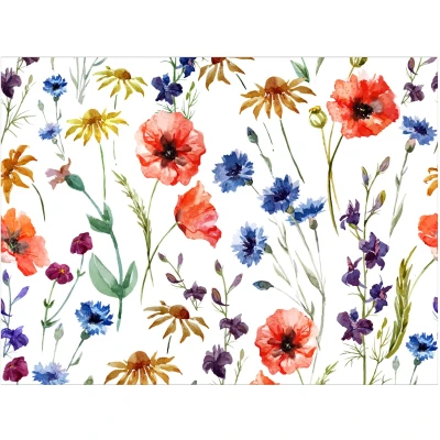 Abbildung von Contento Platzset &quot;Matteo Blumen&quot;, (Set, 4 St.), für den Innen und Außenbereich, wasserabweisend, 30x40 cm