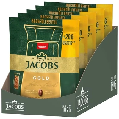 Abbildung von Jacobs Instant Gold Nachfüllbeutel, 5 x 220g