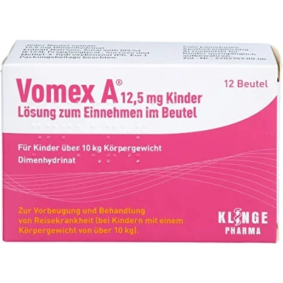 Abbildung von Vomex A® Lösung 12,5 mg Kinder 12 St