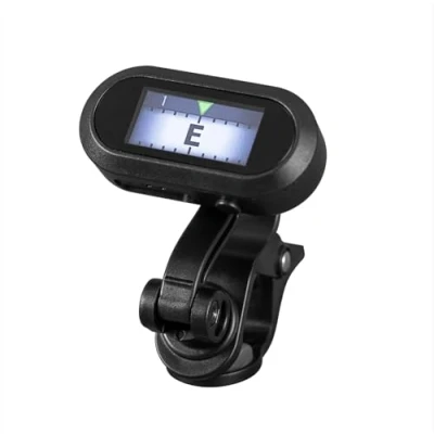 Abbildung von Cascha Chroma Clip Tuner mit Farbdisplay Präzises Stimmgerät für Gitarre, Bass, Ukulele und Violine 360 drehbares Display, einfache Bedienung, ideal Anfänger Profis