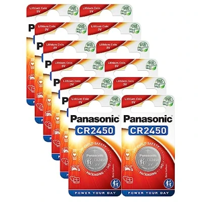 Abbildung von Panasonic CR2450 Lithium Knopfzelle, 3 V, 12 Stück
