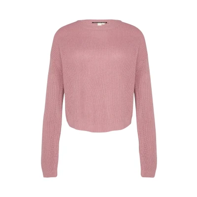 Abbildung von QS Strickpullover, Damen, Größe: Large, Altrosa
