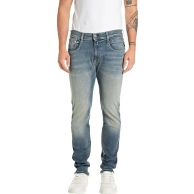Abbildung von Replay Anbass Pants Jeans Slim Fit, Herren, Größe: 33x32, Medium blue