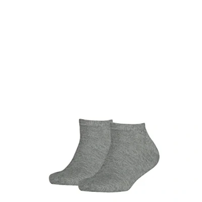 Abbildung von Tommy Hilfiger Mädchen Sneakersocken TH CHILDREN SNEAKER, 2er Pack, Einfarbig, Gr. 27 30, Grau (middle grey melange 758)
