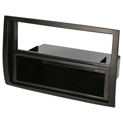 Abbildung von Audioproject A377 Autoradio Radioblende 1 DIN kompatibel mit FIAT Ducato Citroen Jumper Peugeot Boxer ab 2006 Ablage Fach Auto Radio Blende schwarz