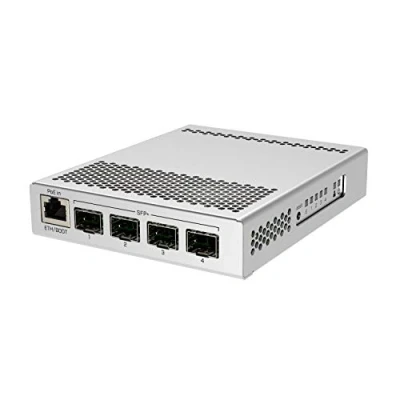 Abbildung von MikroTik CRS305 1G 4S+in Netzwerk Switch Managed Gigabit Ethernet (10/100/1000) Verbindung, unterstützt Stromversorgung über diesen Port (PoE) Weiß