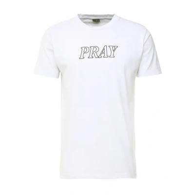 Abbildung von Mister Tee PRAY Hands Tshirt print, Herren, Größe: Large, White