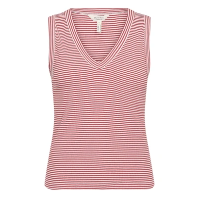 Abbildung von Part Two Top, Damen, Größe: 38, Red and white stripe