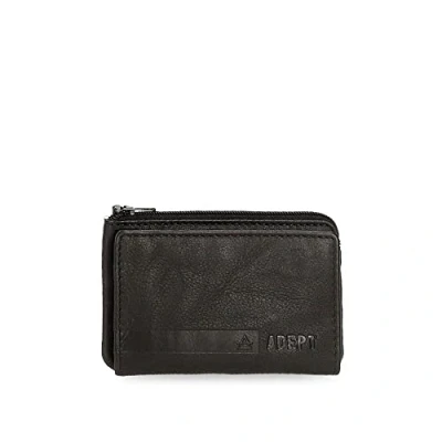 Abbildung von Adept Alan Geldbörse mit Kartenetui, Schwarz 11 x 7 1,5 cm Leder, , Kartenfach