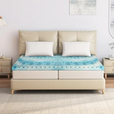 Abbildung von EGO HOME 7 Zonen Matratzentopper aus Memory Schaum Topper Öko TEX Zertifiziert, Matratzenauflage Boxspringbett Matratzen Schlafsofa, Gedächtnisschaum, 6cm Höhe Ohne Bezug, 140x200 cm