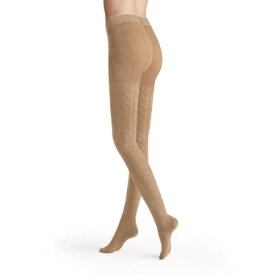 Abbildung von Hudson Damen Strumpfhosen Winter Plait wärmend Beigemel. 0723 40 42