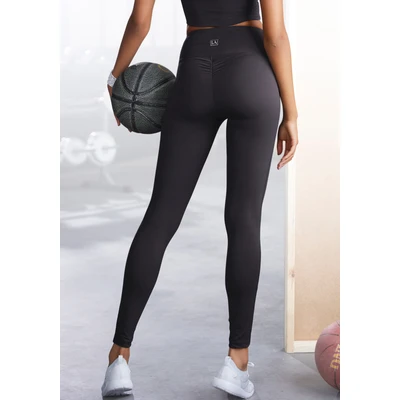 Abbildung von LASCANA ACTIVE Funktionsleggings, mit kleiner Raffung, Loungewear