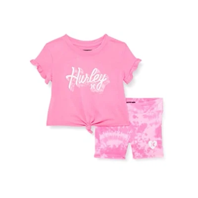 Abbildung von Hurley Hrlg Bike Short Set, rosa (Hyper Pink), 4 Jahre