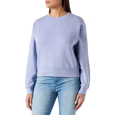 Abbildung von QS by s.Oliver MIT Logostickerei Sweatshirt, Damen, Größe: XXL, Aubergine