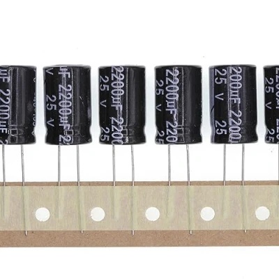 Abbildung von 20 Stück 25V 2200UF Steckbarer Aluminium Elektrolytkondensator 13x21 13 * 21mm