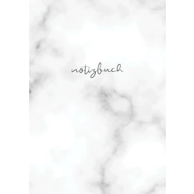 Abbildung von BLANKO NOTIZBUCH DIN A5: Journal zum Selbstgestalten oder als Zeichenbuch, Skizzenbuch, Blankobuch, Malbuch 100 Seiten leer Weißes Papier Weiß Marmor Motiv
