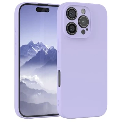 Abbildung von EAZY Case Silikonhülle für iPhone 16 Pro Hülle Silikon weich stoßfeste Handyhülle Schutzhülle mit Kameraschutz Dünn Premium Schutz Cover TPU Phone Bumper in Hell Blau
