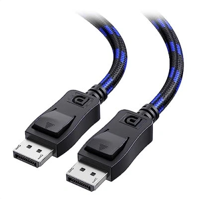 Abbildung von [VESA zertifizierte] Cable Matters geflochtene 8K DisplayPort 1.4 Kabel 1,8m (DisplayPort 1.4, DP Kabel) mit 60Hz, 4K 144Hz, HDR und DSC 1,8 Meter