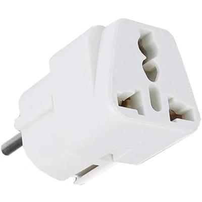 Abbildung von H52CS Reiseadapter für EU UK/USA zu Steckdosenadapter, Weltweit kompatibel US/UK/China auf Stecker, Ideal Geräte mit deutschem Stecker