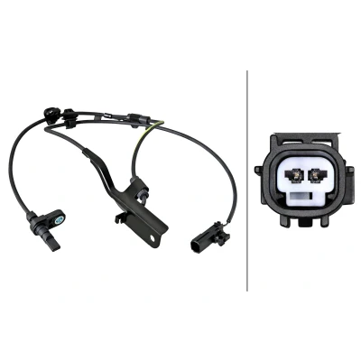 Abbildung von HELLA 6PU 358 217 781 ABS Sensor mit Klammer Hallsensor 2 polig 1004mm