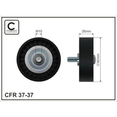 Abbildung von CAFFARO 37 Umlenkrolle FIAT: Marea Weekend, Coupe, LANCIA: Lybra Kombi