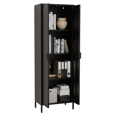 Abbildung von VCM Aktenschrank &quot;VCM Büroschrank mit 4 Fächern Bücherschrank Metallschrank Maße ca. H. 180 x B. 60 T. 35 cm Flokas XL&quot;, (1 St.)