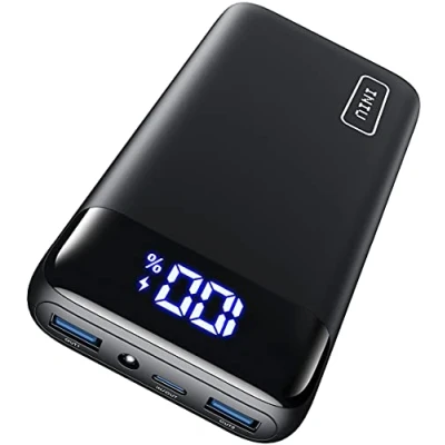 Abbildung von INIU Power Bank, 22,5W Schnellladung 20000mAh PD3.0 QC4.0 Tragbares Ladegerät, 3A USB C Ausgang Powerbank mit Taschenlampe LED Display Akku für iPhone 15 14 13 12 X Pro Samsung S21 S20 iPad etc