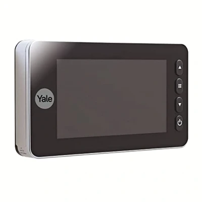 Abbildung von Yale Digitaler Türspion Memory Plus 4500 Erfasst Bilder integrierte Türklingel Live Ansicht Silber 45 1440 00 60 11
