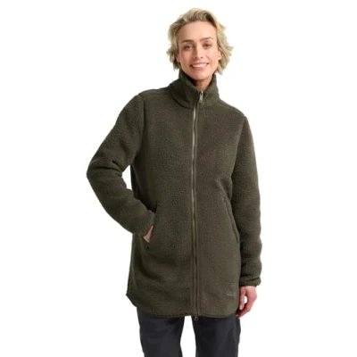 Abbildung von Jack Wolfskin HIGH CURL Wintermantel, Damen, Größe: Medium, Obsidian moss
